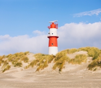 Elektrischer Leuchtturm auf Borkum